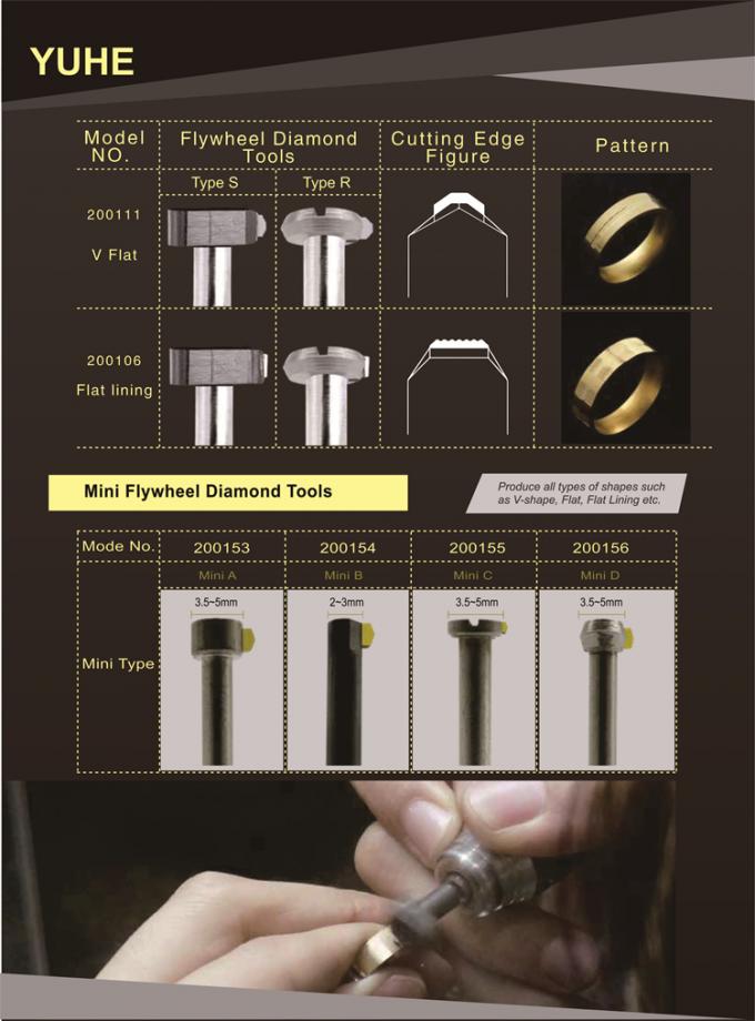 High Performence 3.0mm 115 Degree Flywheel Diamond Tools 4