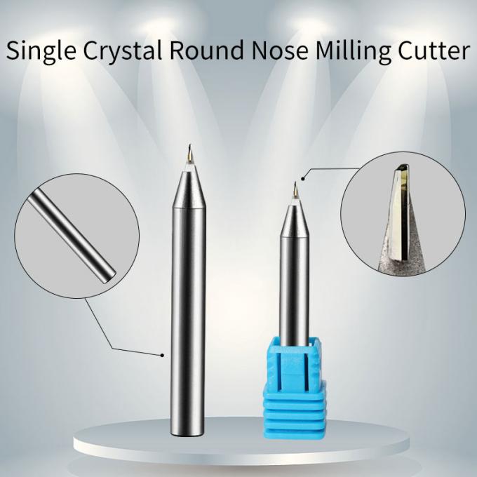 Single Crystal Round Nose CVD Diamond Milling Tools 4