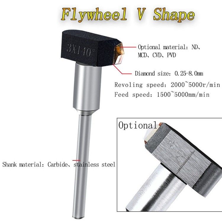 Flywheel Cutting Tools V Shape Flat Lining Tools Hammer/RD Head